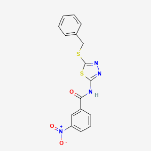 N-(5-(benzylthio)-1,3,4-thiadiazol-2-yl)-3-nitrobenzamide