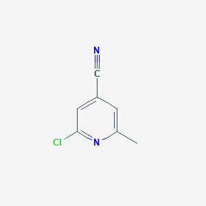 molecular formula C7H5ClN2 B2858309 2-Chloro-6-methylisonicotinonitrile CAS No. 25462-98-0