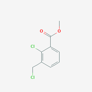 molecular formula C9H8Cl2O2 B2858337 Methyl 2-chloro-3-(chloromethyl)benzoate CAS No. 1565684-13-0