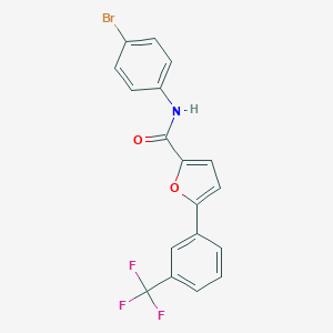 molecular formula C18H11BrF3NO2 B285834 N-(4-bromophenyl)-5-[3-(trifluoromethyl)phenyl]furan-2-carboxamide 