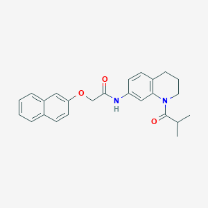 N-(1-isobutyryl-1,2,3,4-tetrahydroquinolin-7-yl)-2-(naphthalen-2-yloxy)acetamide