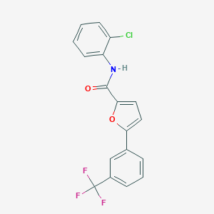 molecular formula C18H11ClF3NO2 B285835 N-(2-chlorophenyl)-5-[3-(trifluoromethyl)phenyl]furan-2-carboxamide 