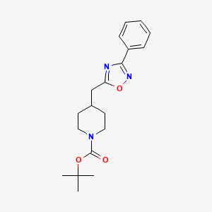 Tert-butyl 4-[(3-phenyl-1,2,4-oxadiazol-5-yl)methyl]piperidine-1-carboxylate