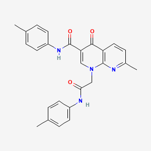 7-methyl-4-oxo-1-(2-oxo-2-(p-tolylamino)ethyl)-N-(p-tolyl)-1,4-dihydro-1,8-naphthyridine-3-carboxamide