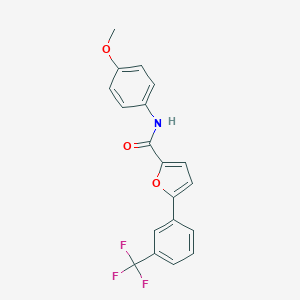 N-(4-methoxyphenyl)-5-[3-(trifluoromethyl)phenyl]furan-2-carboxamide