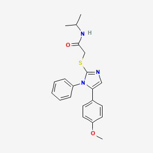 N-isopropyl-2-((5-(4-methoxyphenyl)-1-phenyl-1H-imidazol-2-yl)thio)acetamide