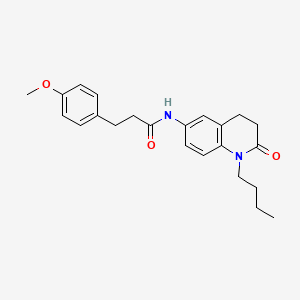 molecular formula C23H28N2O3 B2858390 N-(1-butyl-2-oxo-1,2,3,4-tetrahydroquinolin-6-yl)-3-(4-methoxyphenyl)propanamide CAS No. 955221-16-6