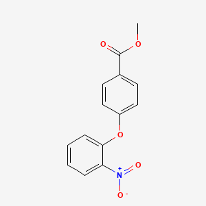 molecular formula C14H11NO5 B2858392 Methyl 4-(2-nitrophenoxy)benzoate CAS No. 113187-83-0