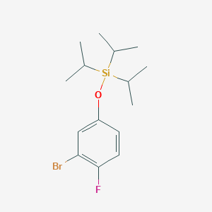 (3-Bromo-4-fluorophenoxy)-tri(propan-2-yl)silane