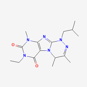 7-Ethyl-3,4,9-trimethyl-1-(2-methylpropyl)-4H-purino[8,7-c][1,2,4]triazine-6,8-dione