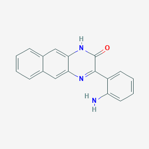 molecular formula C18H13N3O B2858433 3-(2-aminophenyl)benzo[g]quinoxalin-2(1H)-one CAS No. 94496-10-3