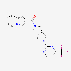 Indolizin-2-yl-[2-[4-(trifluoromethyl)pyrimidin-2-yl]-1,3,3a,4,6,6a-hexahydropyrrolo[3,4-c]pyrrol-5-yl]methanone