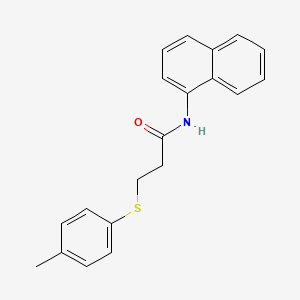 molecular formula C20H19NOS B2858462 3-[(4-methylphenyl)sulfanyl]-N-(naphthalen-1-yl)propanamide CAS No. 188849-53-8