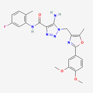 molecular formula C23H23FN6O4 B2858464 6-fluoro-3-{1-[(4-methylphenyl)sulfonyl]piperidin-4-yl}quinazolin-4(3H)-one CAS No. 1251702-65-4