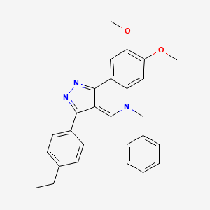 5-benzyl-3-(4-ethylphenyl)-7,8-dimethoxy-5H-pyrazolo[4,3-c]quinoline
