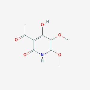 molecular formula C9H11NO5 B2858477 3-乙酰基-4-羟基-5,6-二甲氧基吡啶-2(1H)-酮 CAS No. 1231944-64-1