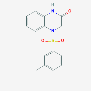 molecular formula C16H16N2O3S B285848 4-[(3,4-dimethylphenyl)sulfonyl]-3,4-dihydro-2(1H)-quinoxalinone 