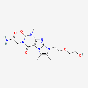 2-(8-(2-(2-hydroxyethoxy)ethyl)-1,6,7-trimethyl-2,4-dioxo-1H-imidazo[2,1-f]purin-3(2H,4H,8H)-yl)acetamide