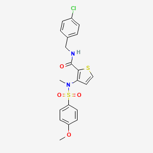 N-(3-ethoxypropyl)-4-[6-(4-methoxyphenoxy)pyrimidin-4-yl]benzamide