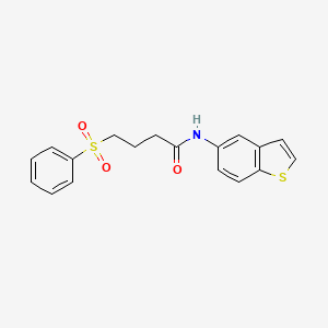N-(benzo[b]thiophen-5-yl)-4-(phenylsulfonyl)butanamide