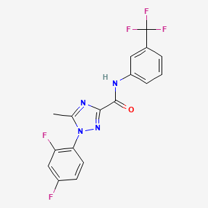 1-(2,4-difluorophenyl)-5-methyl-N-[3-(trifluoromethyl)phenyl]-1H-1,2,4-triazole-3-carboxamide