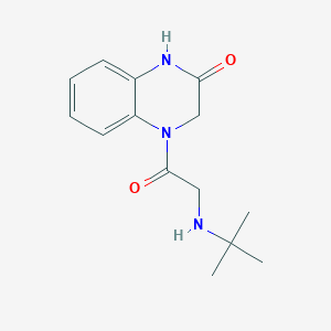 molecular formula C14H19N3O2 B285851 4-[(tert-butylamino)acetyl]-3,4-dihydro-2(1H)-quinoxalinone 