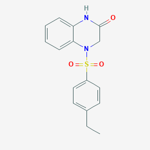 molecular formula C16H16N2O3S B285852 4-(4-Ethyl-benzenesulfonyl)-3,4-dihydro-1H-quinoxalin-2-one 