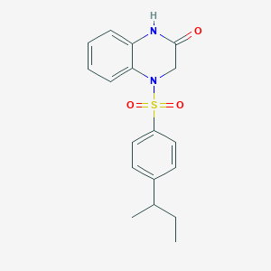 molecular formula C18H20N2O3S B285853 4-[(4-sec-butylphenyl)sulfonyl]-3,4-dihydro-2(1H)-quinoxalinone 