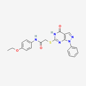 N-(4-ethoxyphenyl)-2-((4-oxo-1-phenyl-4,5-dihydro-1H-pyrazolo[3,4-d]pyrimidin-6-yl)thio)acetamide