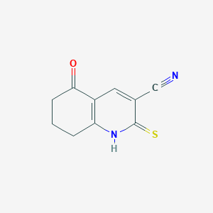 B2858545 5-Oxo-2-thioxo-1,2,5,6,7,8-hexahydroquinoline-3-carbonitrile CAS No. 165283-98-7