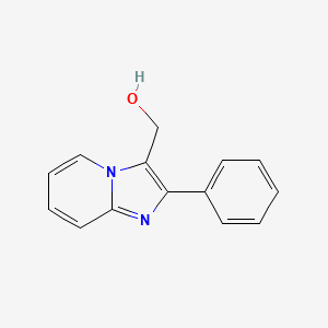 molecular formula C14H12N2O B2858571 (2-苯基-咪唑并[1,2-a]吡啶-3-基)-甲醇 CAS No. 159679-68-2