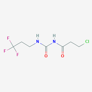 molecular formula C7H10ClF3N2O2 B2858574 3-(3-氯丙酰基)-1-(3,3,3-三氟丙基)脲 CAS No. 1340452-19-8