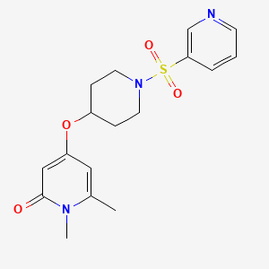 1,6-dimethyl-4-((1-(pyridin-3-ylsulfonyl)piperidin-4-yl)oxy)pyridin-2(1H)-one