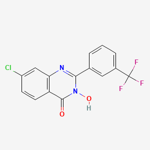 7-Chloro-3-hydroxy-2-[3-(trifluoromethyl)phenyl]-4-quinazolinone