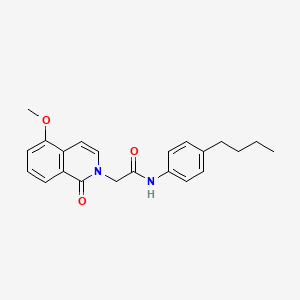 N-(4-butylphenyl)-2-(5-methoxy-1-oxoisoquinolin-2-yl)acetamide