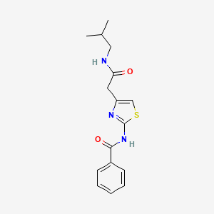 N-(4-{[(2-methylpropyl)carbamoyl]methyl}-1,3-thiazol-2-yl)benzamide