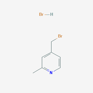 molecular formula C7H9Br2N B2858616 4-(Bromomethyl)-2-methylpyridine hydrobromide CAS No. 1245640-51-0