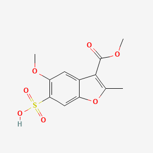 5-Methoxy-3-(methoxycarbonyl)-2-methylbenzofuran-6-sulfonic acid