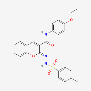 (Z)-N-(4-ethoxyphenyl)-2-(2-tosylhydrazono)-2H-chromene-3-carboxamide