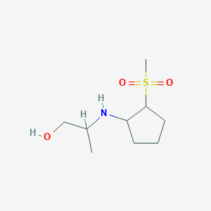 2-[(2-Methanesulfonylcyclopentyl)amino]propan-1-ol