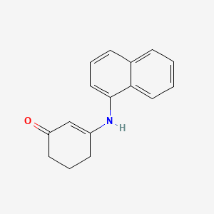 molecular formula C16H15NO B2858647 3-(1-Naphthylamino)cyclohex-2-en-1-one CAS No. 326610-91-7