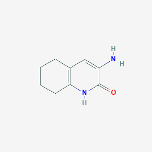 molecular formula C9H12N2O B2858649 3-Amino-1,2,5,6,7,8-hexahydroquinolin-2-one CAS No. 865855-13-6