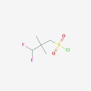 3,3-Difluoro-2,2-dimethylpropane-1-sulfonyl chloride