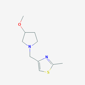 4-((3-Methoxypyrrolidin-1-yl)methyl)-2-methylthiazole