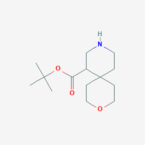 molecular formula C14H25NO3 B2858665 Tert-butyl 3-oxa-9-azaspiro[5.5]undecane-11-carboxylate CAS No. 2287288-47-3
