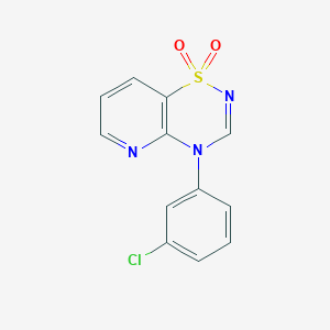 4-(3-chlorophenyl)-1lambda~6~-pyrido[2,3-e][1,2,4]thiadiazine-1,1(4H)-dione