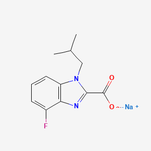 Sodium 4-fluoro-1-isobutyl-1H-benzo[d]imidazole-2-carboxylate