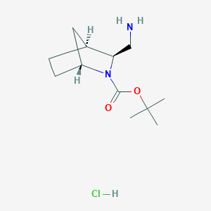 Tert-butyl (1R,3S,4S)-3-(aminomethyl)-2-azabicyclo[2.2.1]heptane-2-carboxylate;hydrochloride