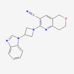 2-[3-(Benzimidazol-1-yl)azetidin-1-yl]-7,8-dihydro-5H-pyrano[4,3-b]pyridine-3-carbonitrile