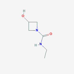 molecular formula C6H12N2O2 B2858712 N-ethyl-3-hydroxyazetidine-1-carboxamide CAS No. 1341918-71-5